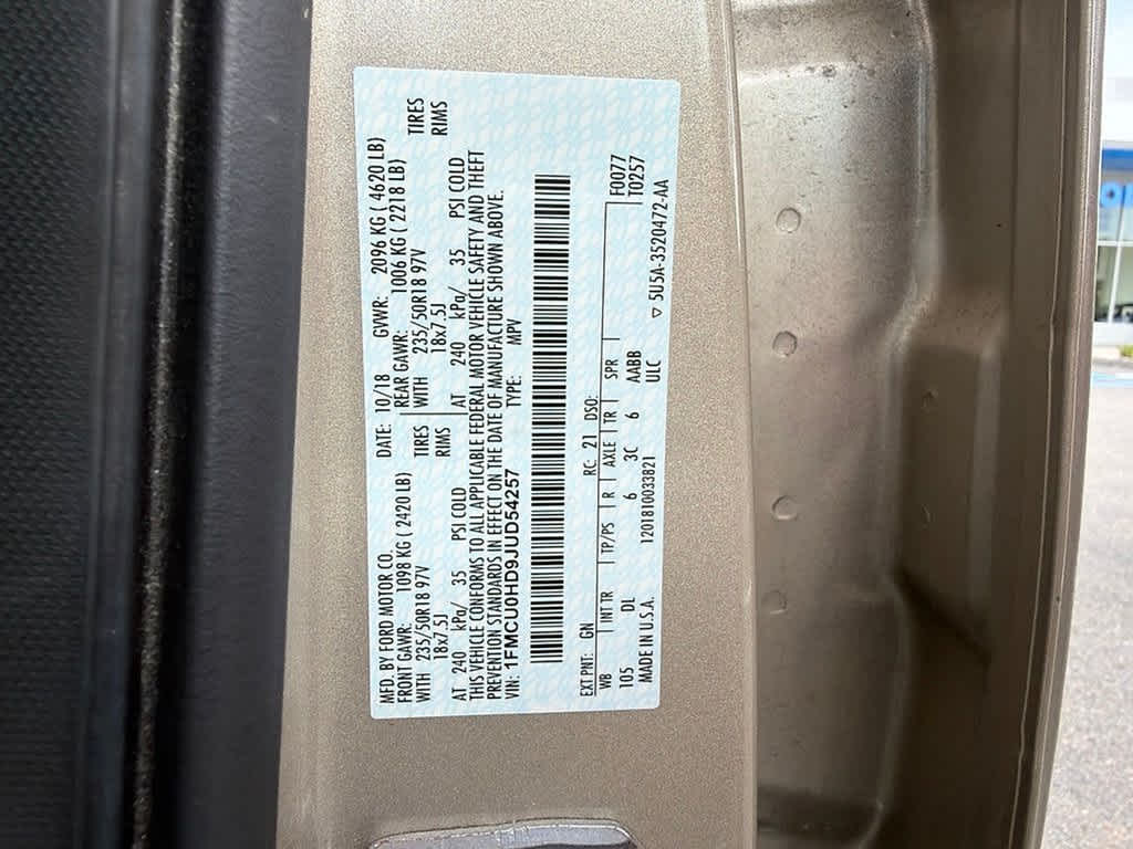 2018 Ford Escape SEL