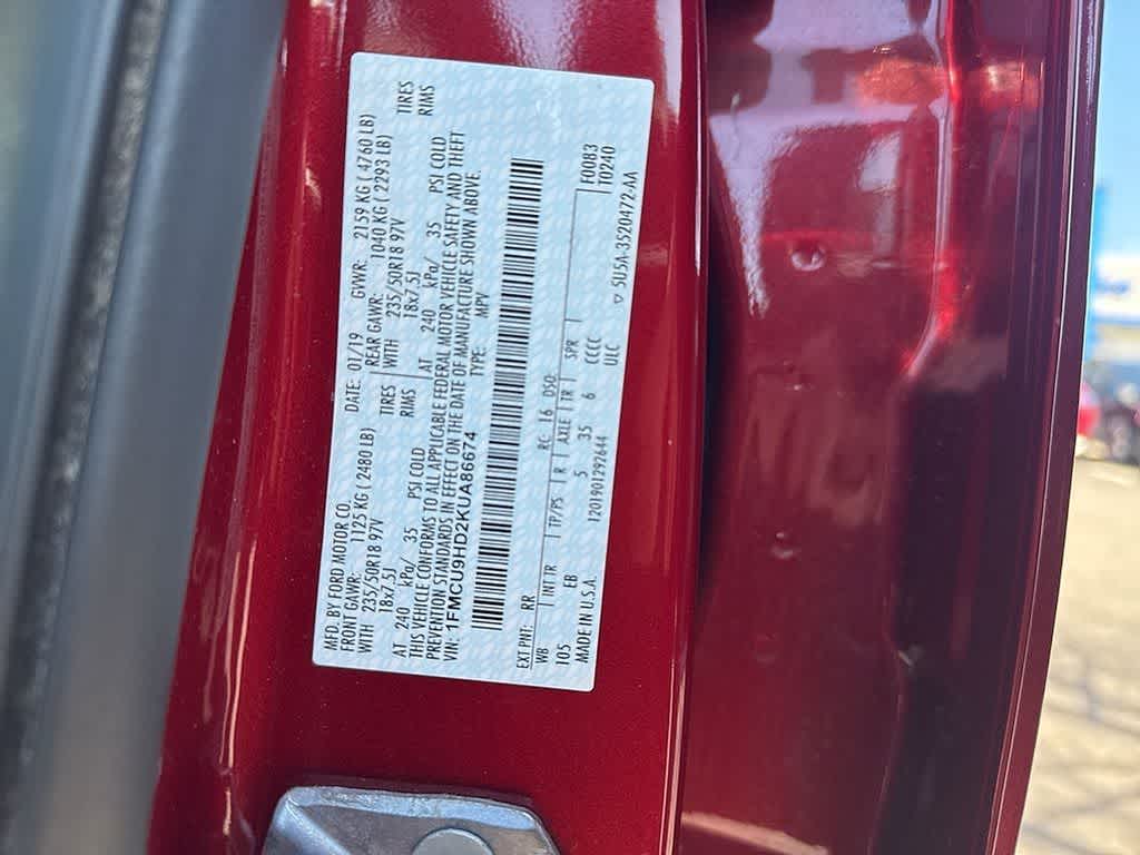 2019 Ford Escape SEL