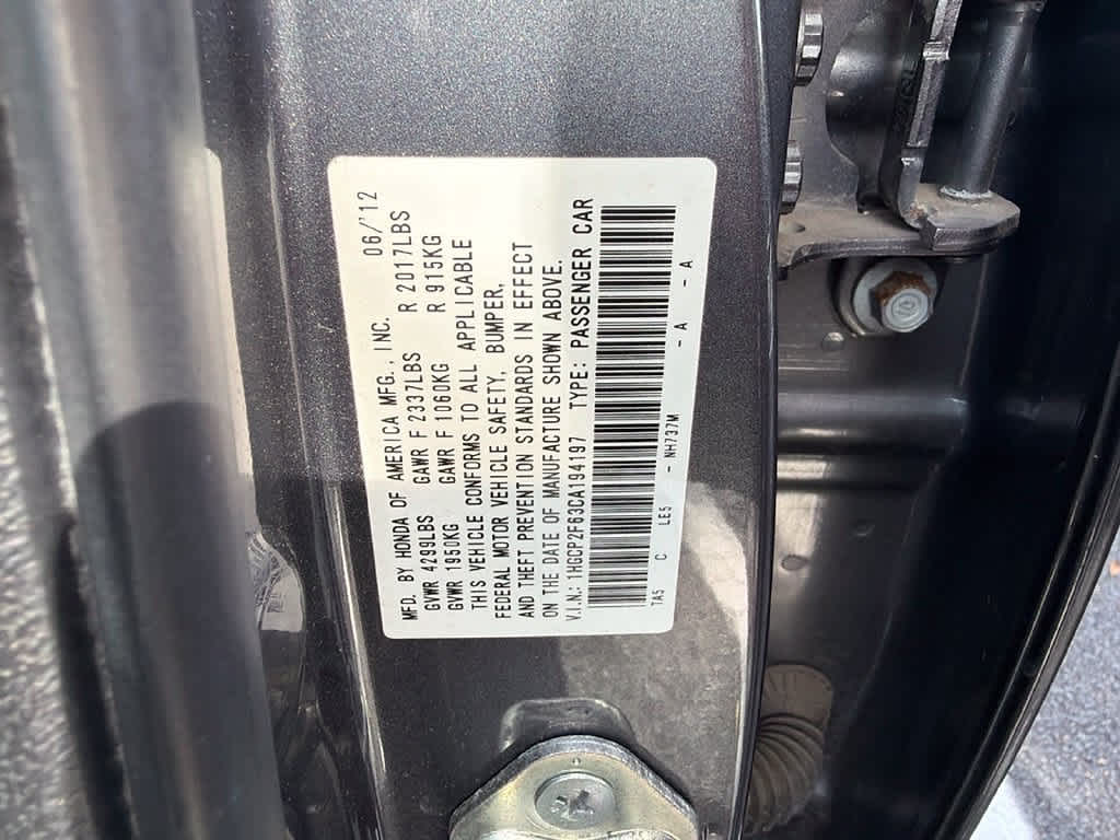 2012 Honda Accord SE