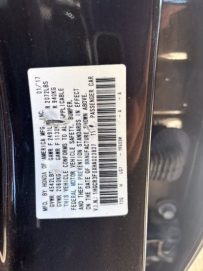 2017 Honda Accord EX-L V6