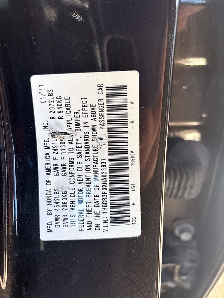 2017 Honda Accord EX-L V6