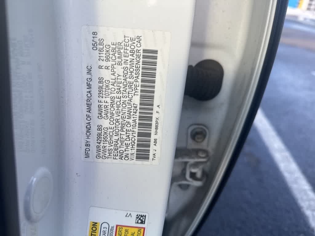 2018 Honda Accord LX 1.5T