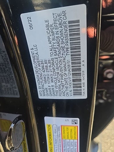 2022 Honda Accord LX