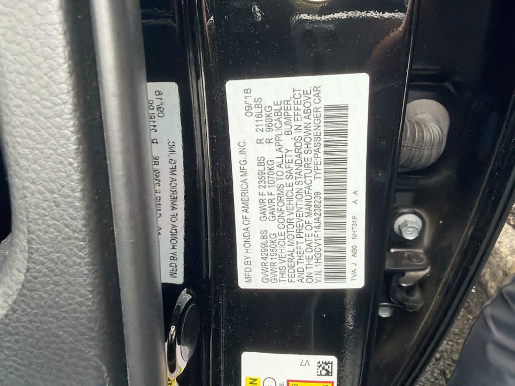 2018 Honda Accord Sedan LX 1.5T