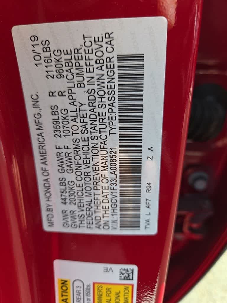 2020 Honda Accord Sedan Sport