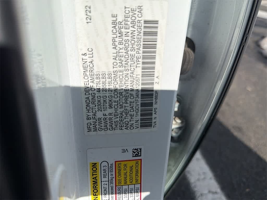 2022 Honda Accord Sport