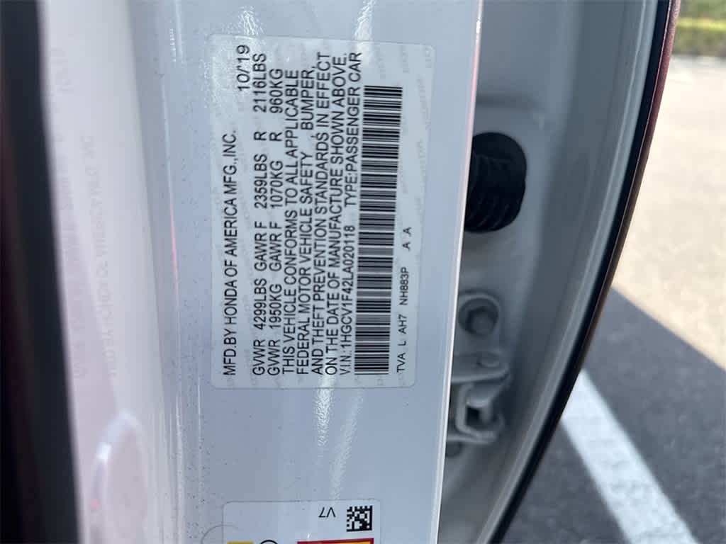 2020 Honda Accord Sedan EX