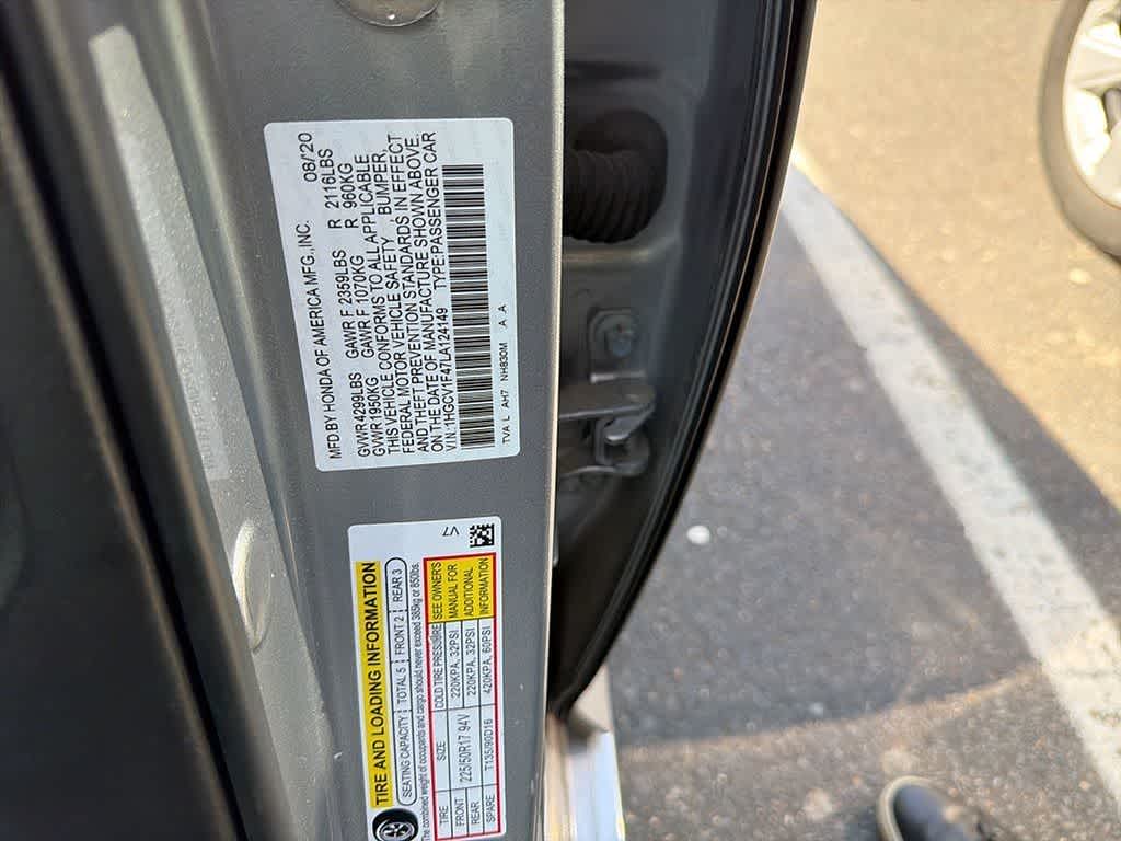 2020 Honda Accord Sedan EX