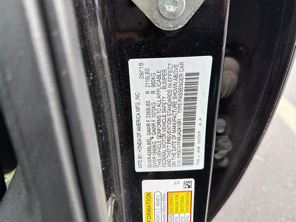 2018 Honda Accord Sedan EX 1.5T