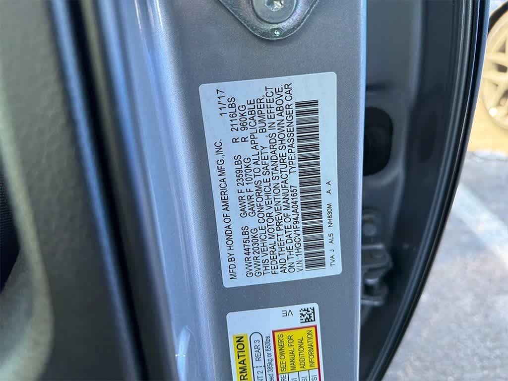 2018 Honda Accord Touring 1.5T