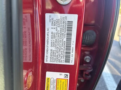 2018 Honda Accord Sedan EX-L 2.0T