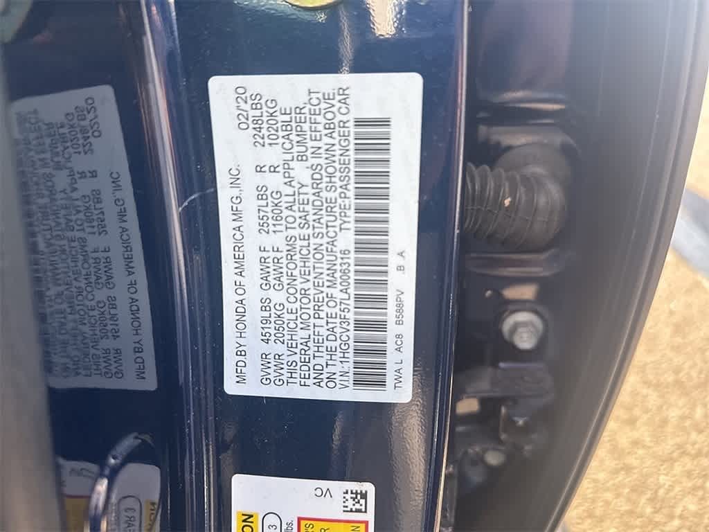 2020 Honda Accord Hybrid EX-L