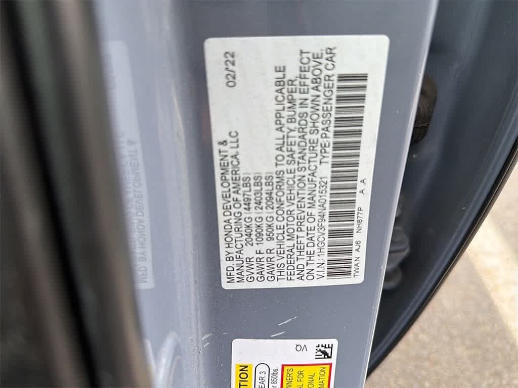 2022 Honda Accord Hybrid Touring