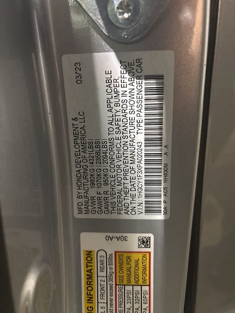 2023 Honda Accord EX