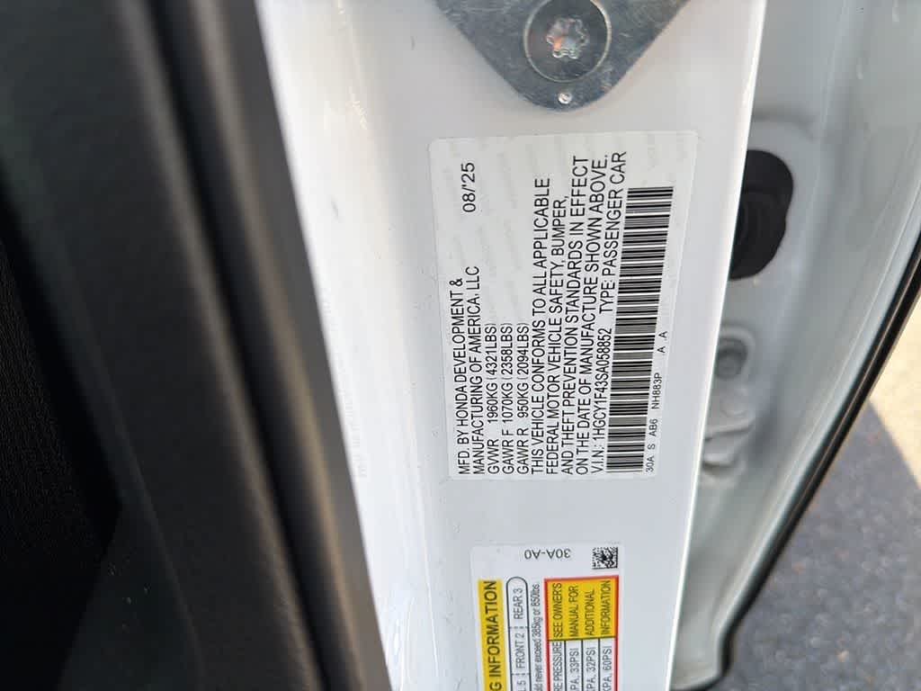 2025 Honda Accord SE