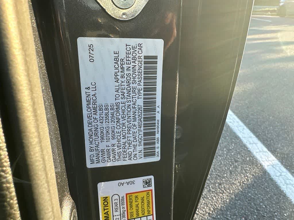 2025 Honda Accord SE