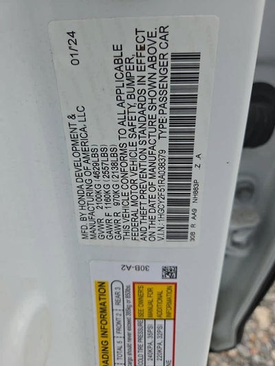 2024 Honda Accord Hybrid Sport