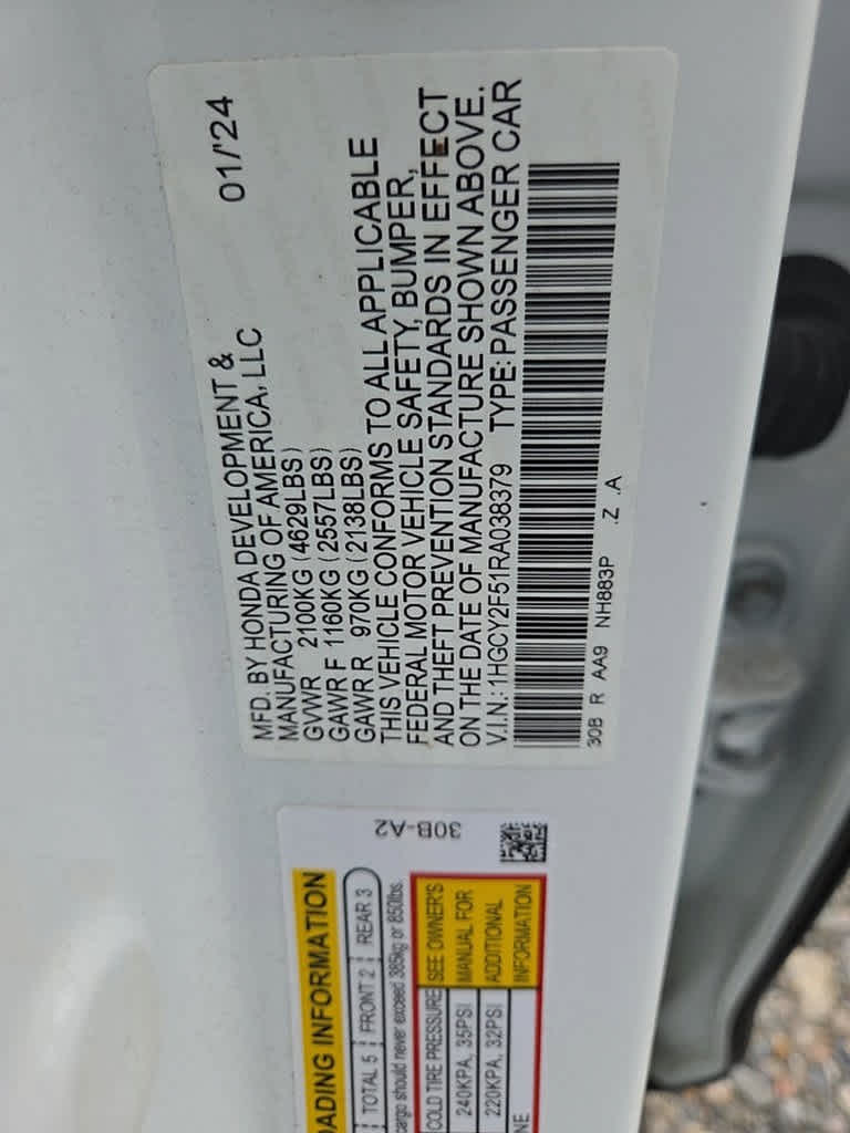 2024 Honda Accord Hybrid Sport
