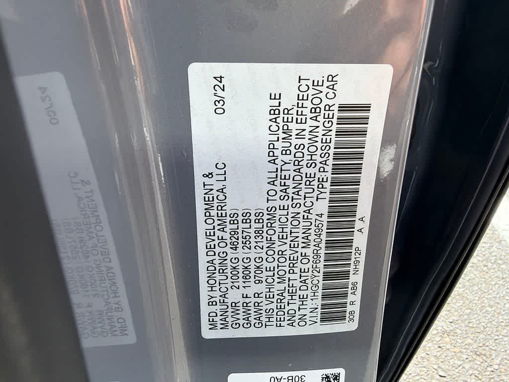 2024 Honda Accord Hybrid EX-L