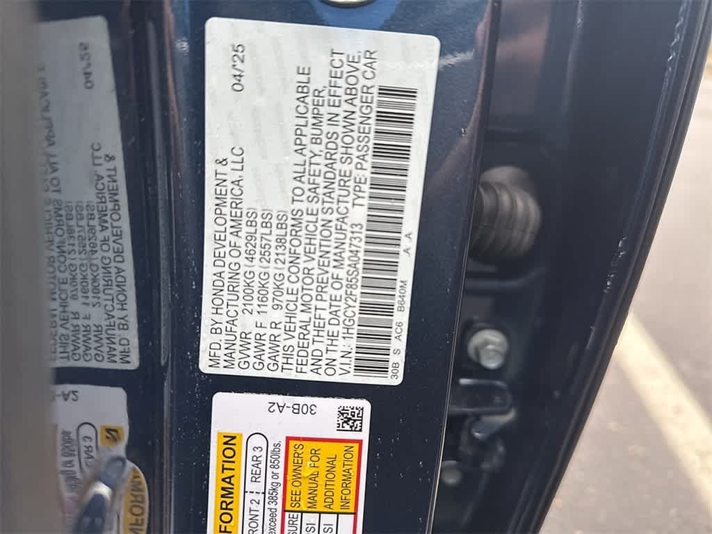 2025 Honda Accord Hybrid Touring