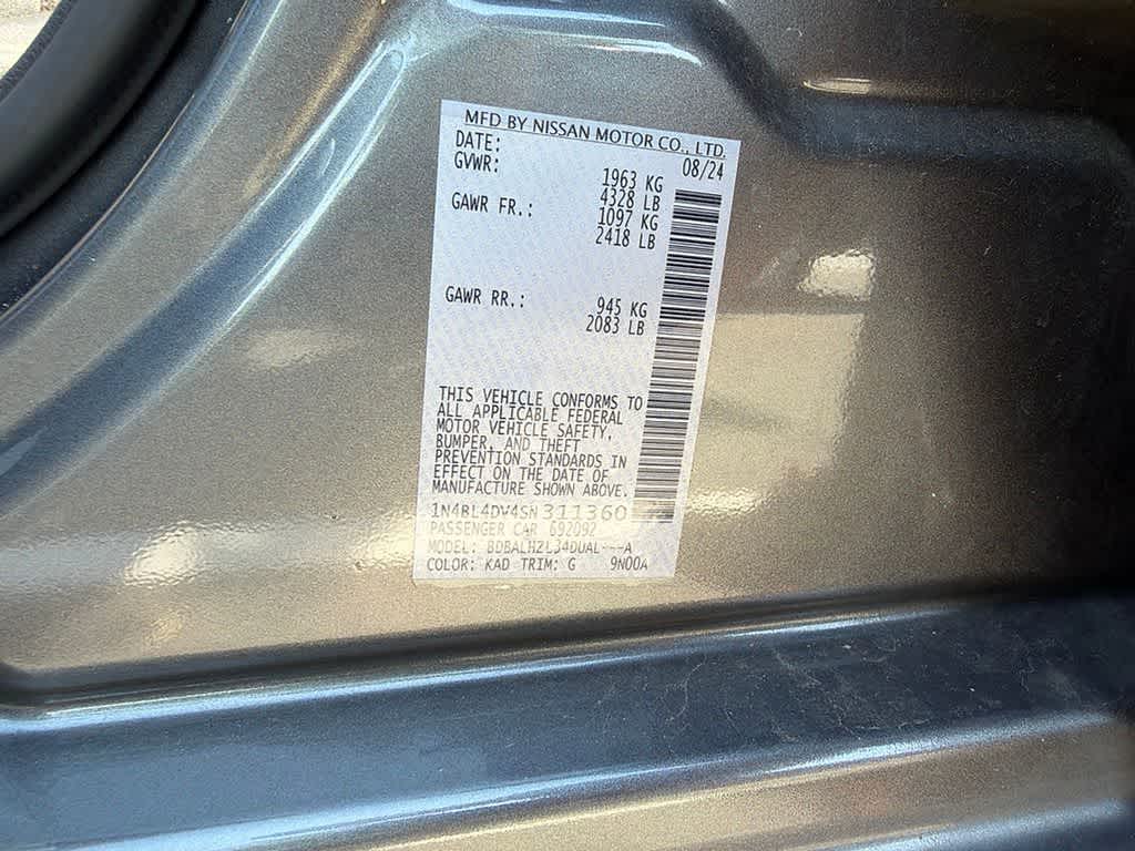 2025 Nissan Altima SV
