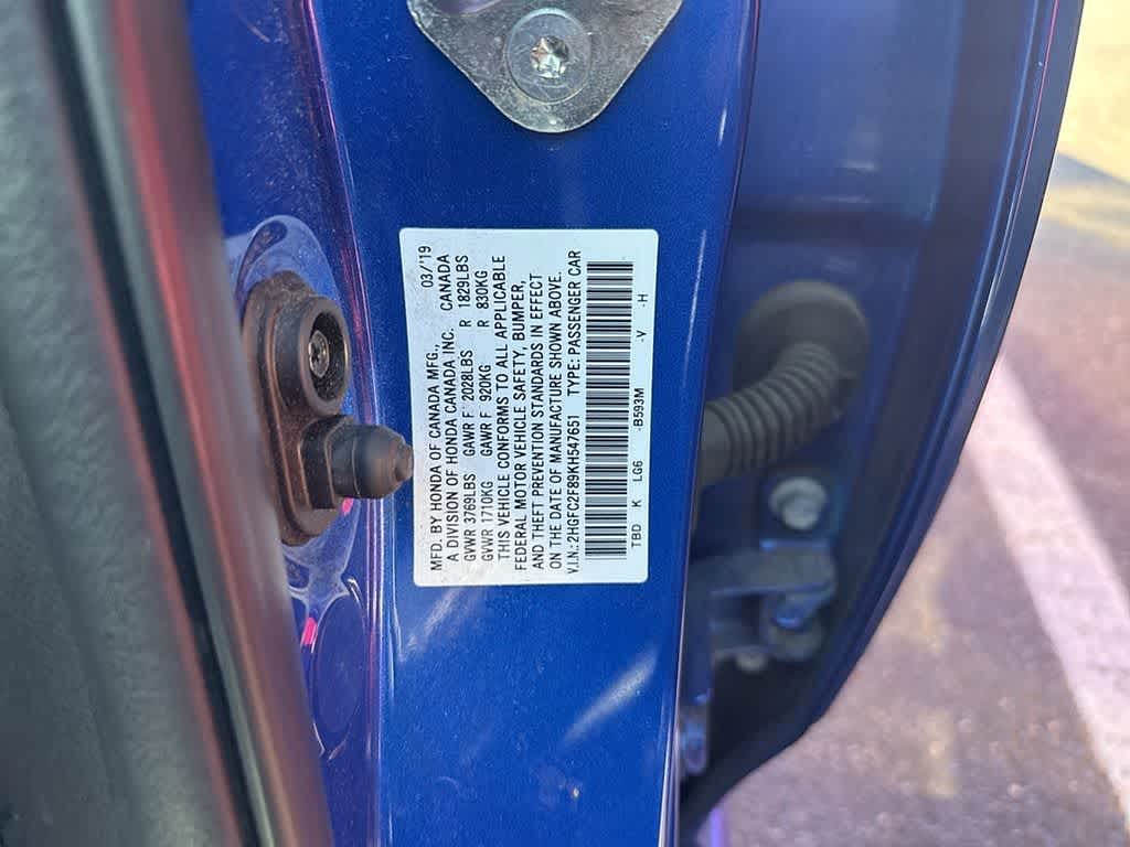 2019 Honda Civic Sedan Sport