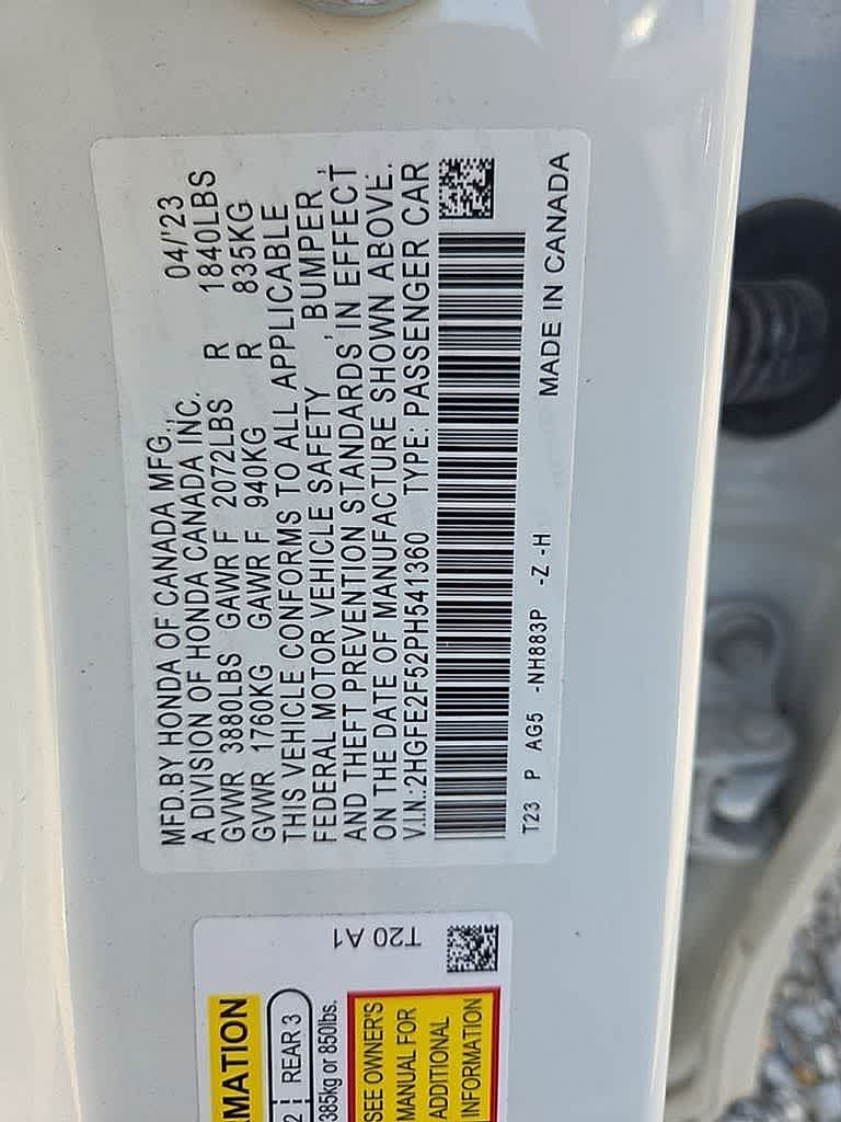 2023 Honda Civic Sport