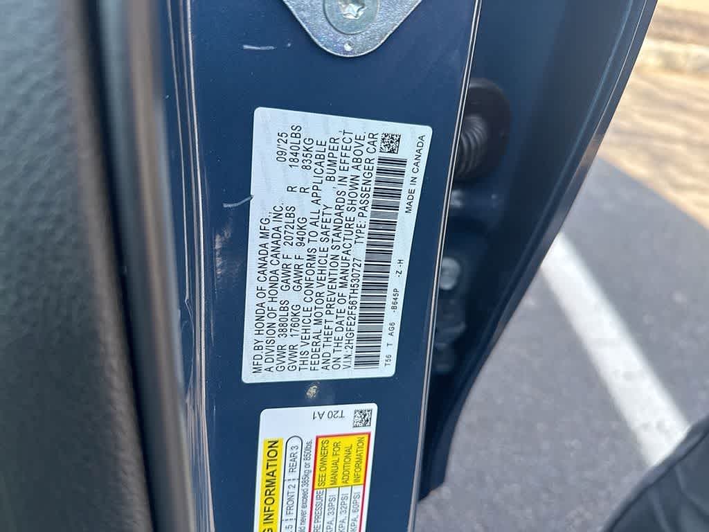 2026 Honda Civic Sport