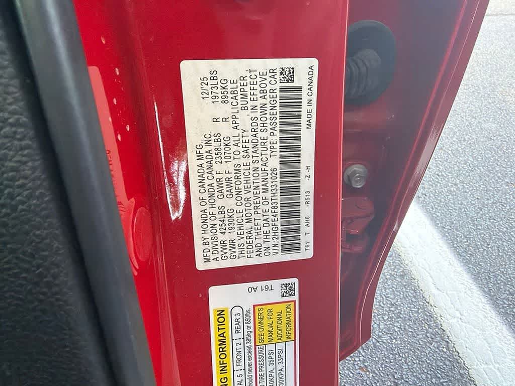 2026 Honda Civic Hybrid Sport