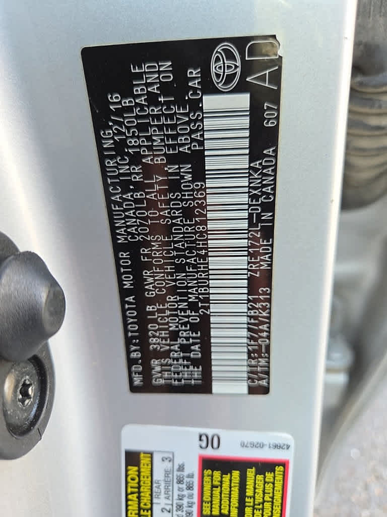 2017 Toyota Corolla LE