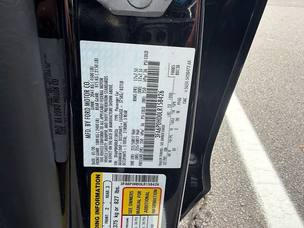 2020 Ford Fusion SE