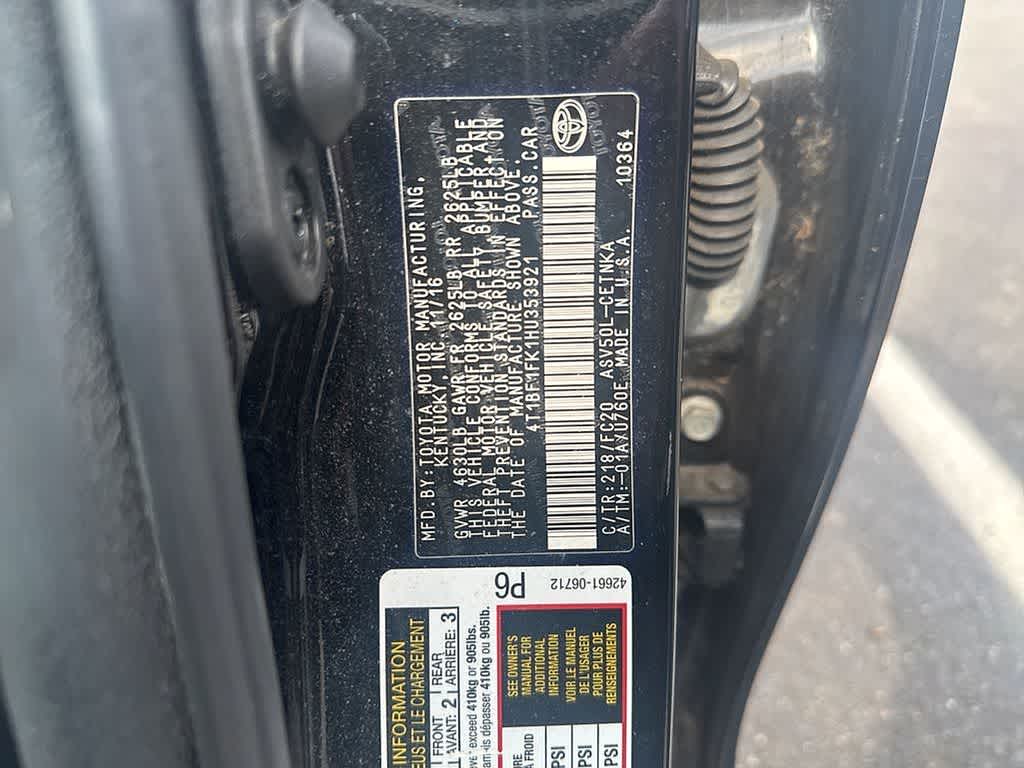 2017 Toyota Camry LE