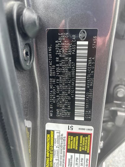 2020 Toyota Camry LE