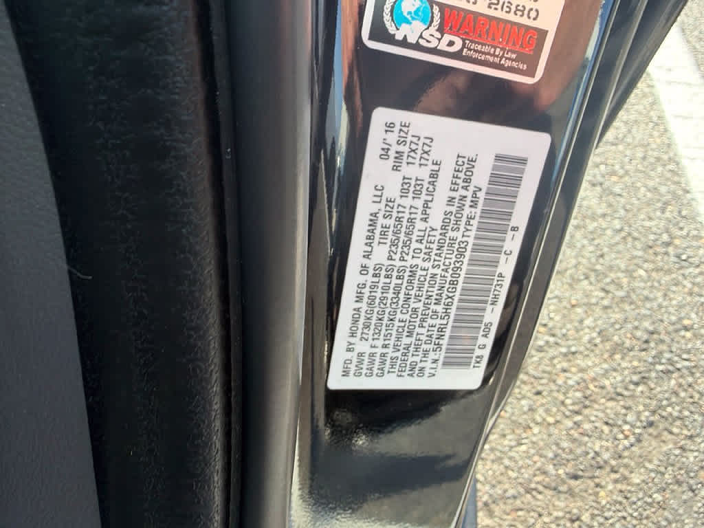 2016 Honda Odyssey EX-L