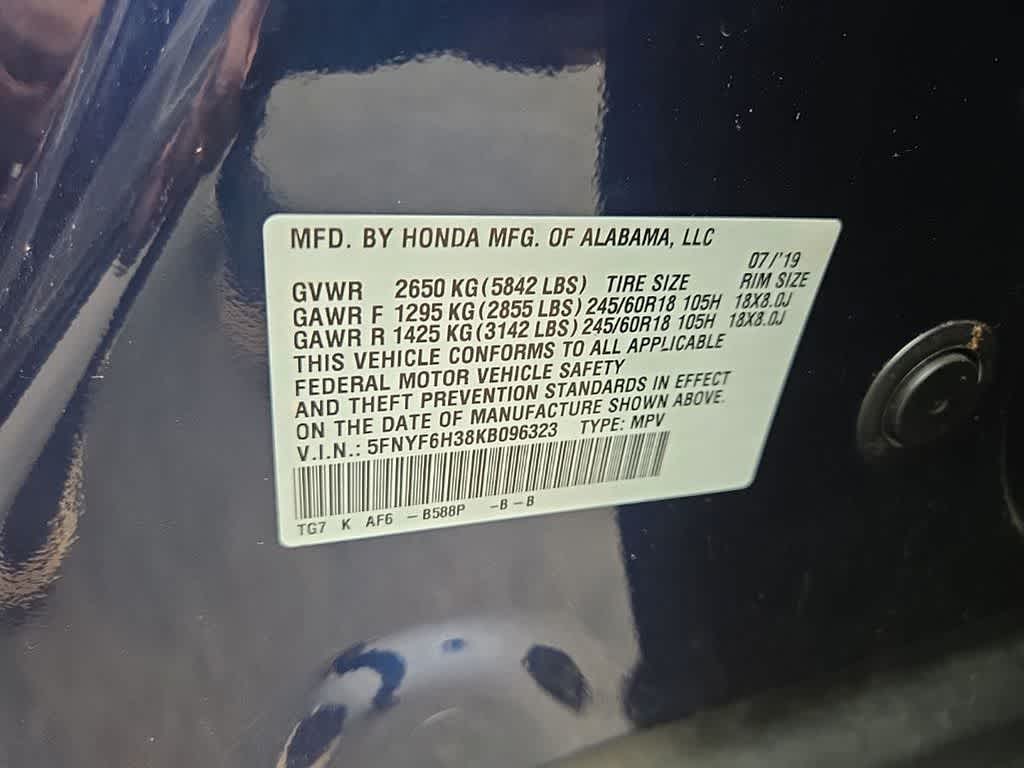 2019 Honda Pilot EX