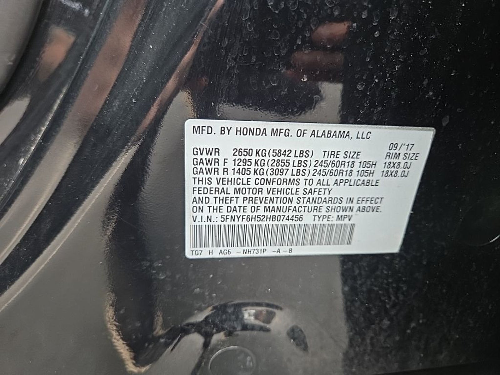 2017 Honda Pilot EX-L