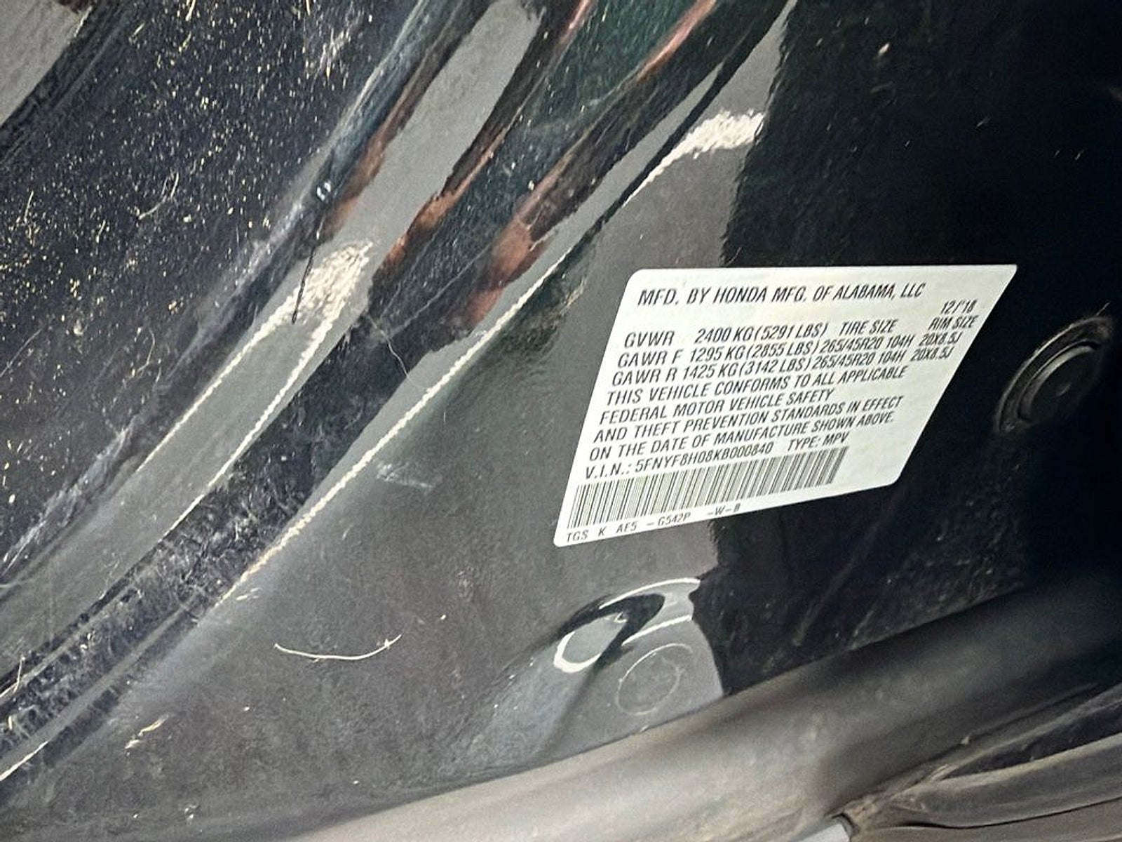 2019 Honda Passport Base