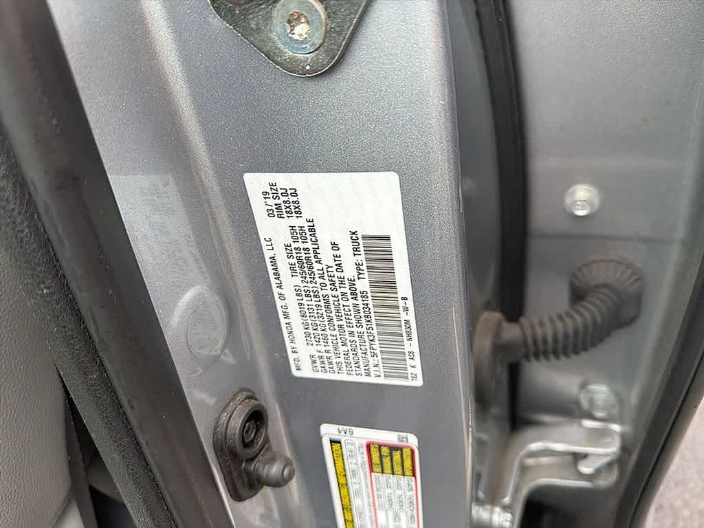 2019 Honda Ridgeline RTL