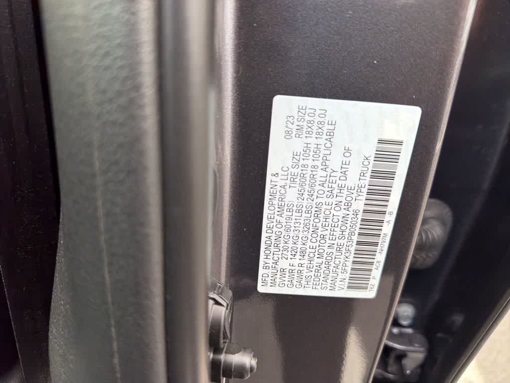 2023 Honda Ridgeline RTL