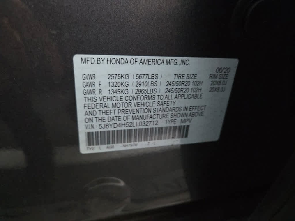 2020 Acura MDX w/Technology Pkg