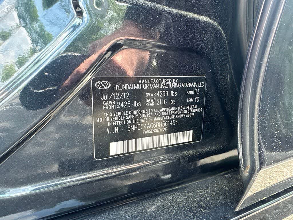 2013 Hyundai Sonata Limited PZEV