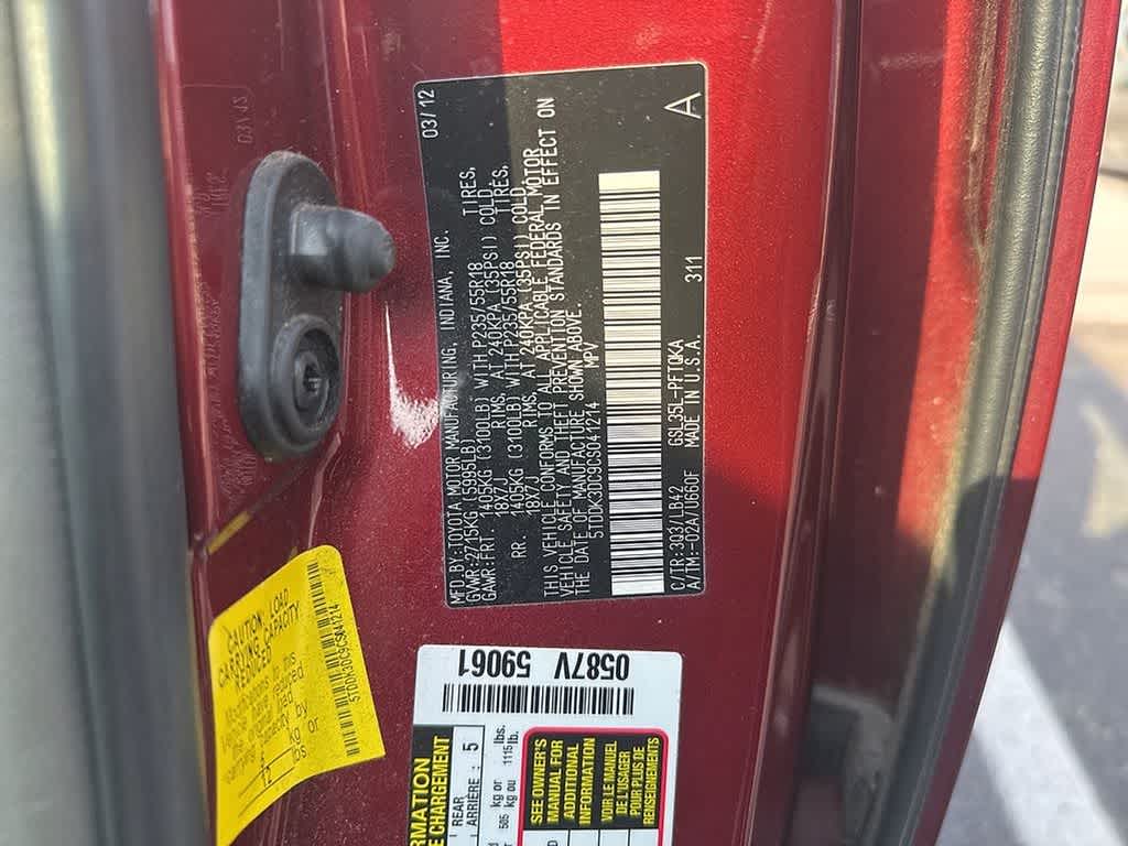 2012 Toyota Sienna XLE