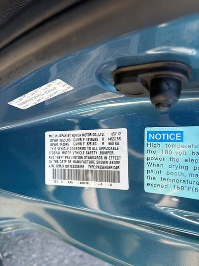 2012 Honda CR-Z Base