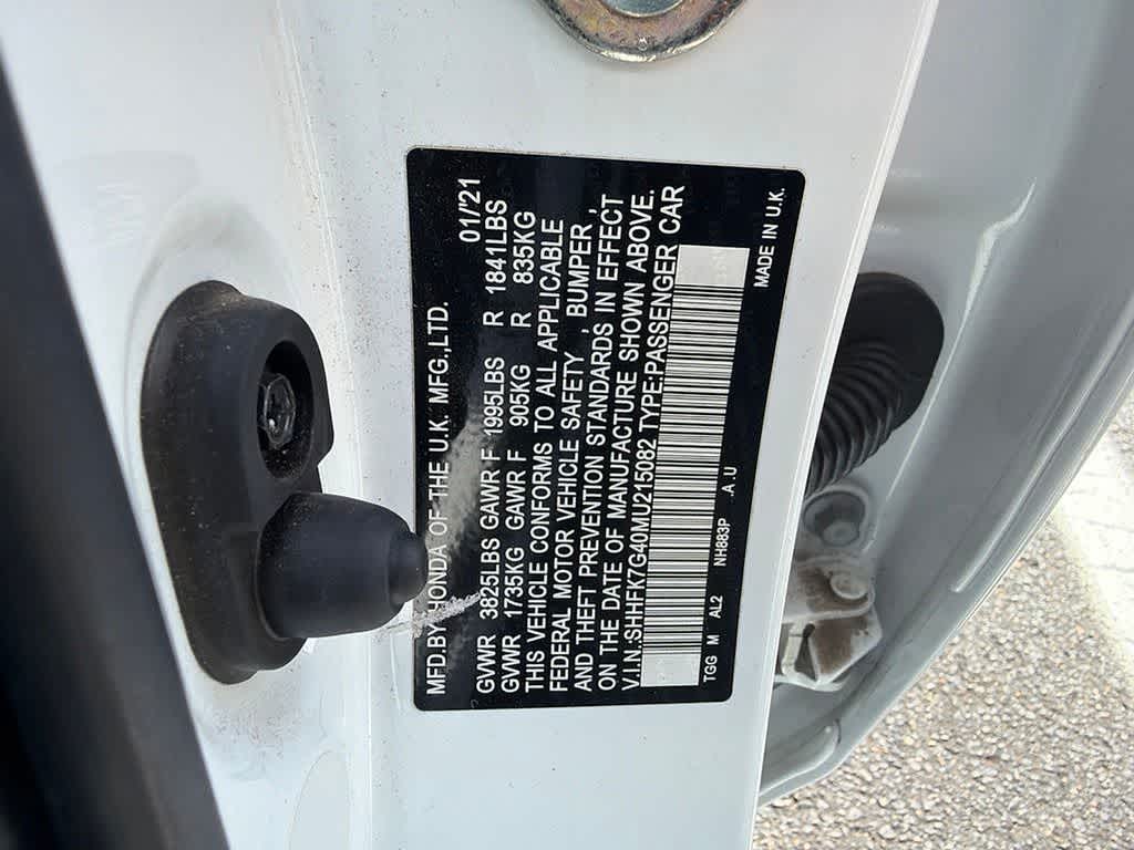 2021 Honda Civic Hatchback Sport