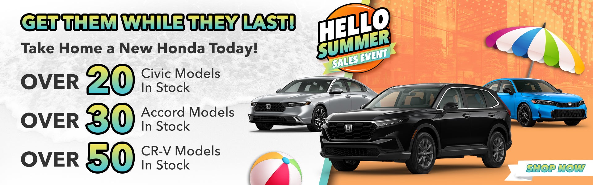 Take Home a New Honda Today