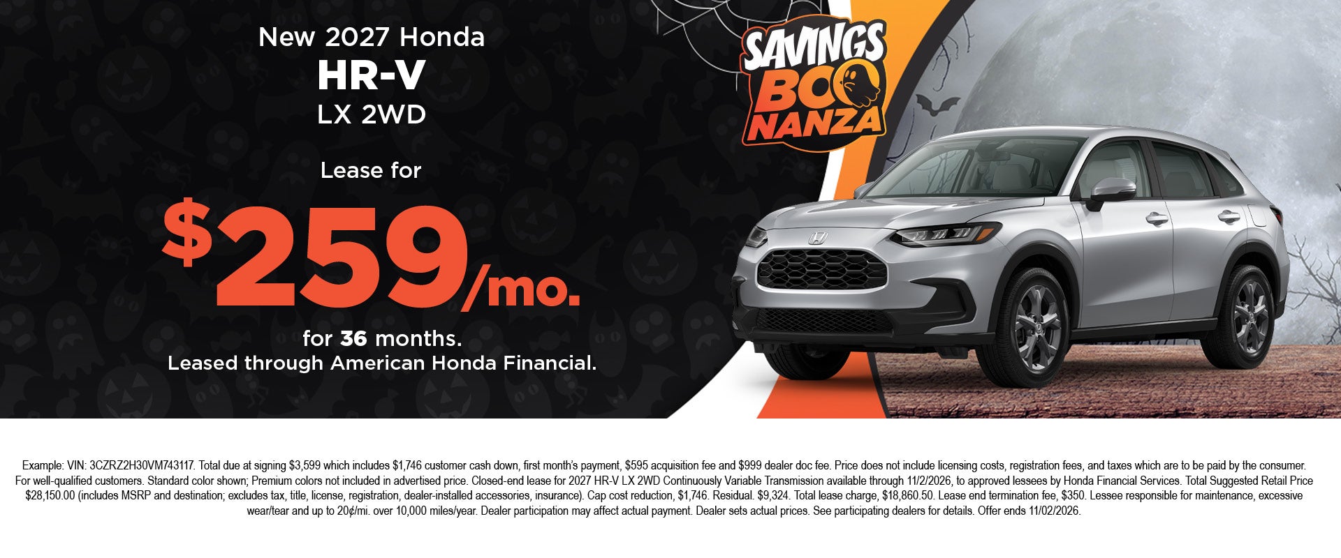 New 2027 Honda HR-V LX 2WD
