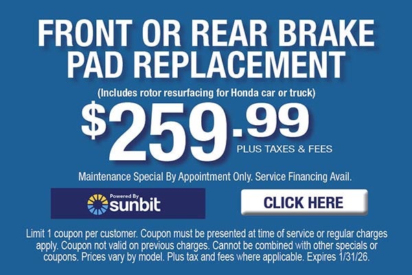 Front or Rear Brake Pad Replacement